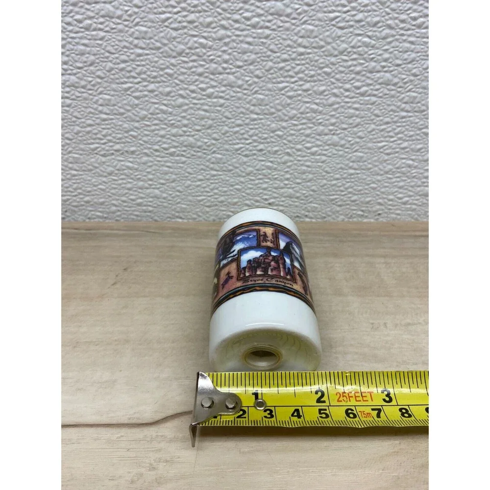 Vintage Utah White Ceramic Salt Shaker Travel Souvenir